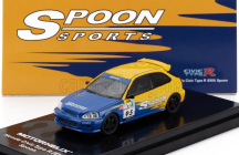 Motorhelix Honda Civic Ek9 Type R Spoon N 95 Racing 1999 1:64 Modrá Žlutá