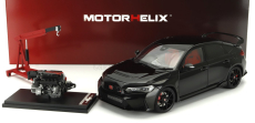 Motorhelix Honda Civic Type-r (fl5) With Engine And Accessories 2020 1:18 Black Pearl