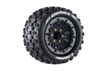 MT-UPHILL SOFT 1/10, 12mm, 14mm a 17mm odnímatelný hex, Černé disky, 2 ks