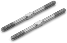 Nastavitelné táhlo spojovačky M3.5 levý/pravý závit 50 mm – HUDY pružinová ocel (2 ks)