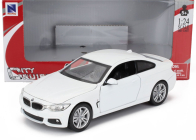 Newray BMW 4-series Coupe (f32) M-sportpaket 2014 1:24 Bílá
