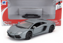 Newray Lamborghini Aventador Lp700-4 2011 1:24 Grey Met