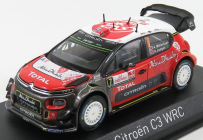 Norev Citroen C3 Wrc Abu Dhabi N 7 Rally Pologne 2017 A.mikkelsen - A.jaeger 1:43 Červená Bílá Černá
