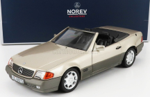 Norev Mercedes benz Sl-class Sl500 Cabriolet 1989 1:18 Kouřová Stříbrná Met