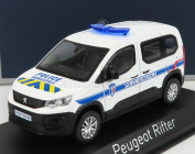 Norev Peugeot Rifter Police Municipale 2019 1:43 Bílá Modrá Žlutá