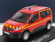 Norev Peugeot Rifter Pompiers Secours Medical 2019 1:43 Červená Žlutá