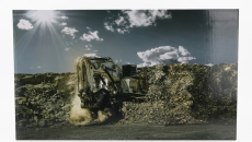 Nzg Liebherr R9600 Escavatore Cingolato Cava Mineraria - Mining Excavator 1:50 Bílá Černá