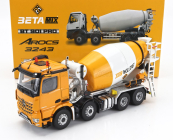 Nzg Mercedes benz Arocs 3243 Truck Beta Betoniera Tanker Cement Mixer Truck 4-assi 2018 1:50 Žlutá Bílá