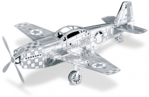 Ocelová stavebnice Mustang P-51