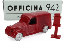 Officina-942 Fiat 508 C/1100 Van Furgone Viberti Regie Poste 1938 1:76 Red
