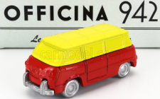 Officina-942 Fiat 600m Van Furgoncino Coriasco 1956 1:76 Červená Žlutá