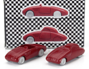 Officina-942 Fiat Set 2x Stanguellini 750 Barchetta Mille Miglia + Berlinetta Tobruk-tripoli 1938-39 1:76 Red