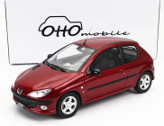 Otto-mobile Peugeot 206 S16 1999 1:18 Red