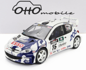 Otto-mobile Peugeot 206 Wrc Team Peugeot Esso N 15 Rally Tour De Corse 1999 Gilles Panizzi - Herve Panizzi 1:12 Bílá Modrá