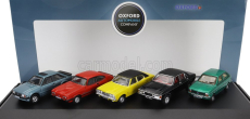 Oxford-models Ford england Set 5x Fiesta 1.2l - Escort Xr3i - Capri Mkiii - Cortina Mkiii - Granada Mki 1:76 Různé