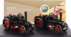 Oxford-models Fowler Set 2x Bb1 Tiger Tractor Ploughing Engine 1864 1:76 Černá Červená