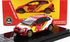Paragon-models Honda Civic Type R Ep3 Racing 2001 1:64 Červená Žlutá