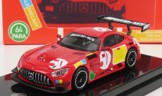 Paragon-models Mercedes benz Amg Gt3 Evo N 50 - 50th Anniversary Red Pig Livery 2022 1:64 Red