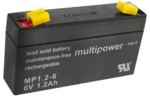 Pb akumulátor MULTIPOWER 6V/1,2Ah