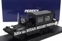 Perfex GMC Dukw Cckw 353 Truck Boat Bateaux Mouches Paris Anfibio Gommato 3-assi 1965 1:43 Black