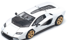 Pop-race-limited Lamborghini Countach Lpi 800-4 2021 1:64 Bílá