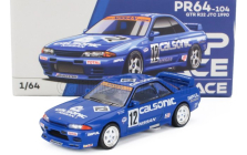 Pop-race-limited Nissan Skyline Gt-r (r32) Team Calsonic N 12 Jtc Season 1990 Kazuyoshi Hoshino - Toshio Suzuki 1:64 Blue