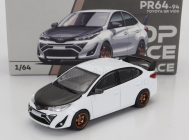 Pop-race-limited Toyota Vios Gr 2022 1:64 Bílá Černá