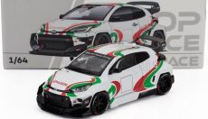 Pop-race-limited Toyota Yaris Gr Pandem 2022 1:64 Bílá Zelená Červená