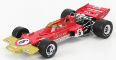 Quartzo Lotus F1  72c Team Lotus N 6 World Champion Winner French Gp 1970 Jochen Rindt 1:43 Červené Zlato