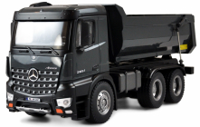 ROZBALENO - RC celokovový sklápěč Mercedes-Benz Arocs, černá