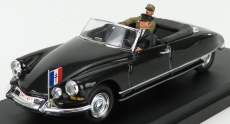 Rio-models Citroen Ds Cabriolet With Figure General De Gaulle 1959 1:43 Black