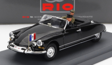 Rio-models Citroen Ds19 Cabriolet Personal Car General Charles De Gaulle Visit Djibuti 1959 1:43 Black