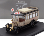 Rio-models Fiat 15bl Truck Ambulanza C.r.i. Croce Rossa Italiana 1911 1:43 Military Beige