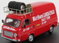 Rio-models Fiat 238 Van Tetto Alto Con Portapacchi Assistenza Corse Lancia 1973 - High Roof With Rack 1:43 Red