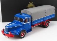 Road-kings Krupp Titan Swl80 Truck Canvas Top Telonato 2-assi 1950 1:18 Modrá Červená