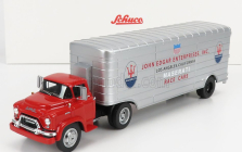 Schuco GMC Truck Team John Edgar Enterprises Inc. Maserati Car Transporter 1:43 Červená Stříbrná