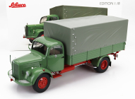 Schuco Mercedes benz L3500 Truck Telonato 1950 1:18 Modrá Šedá