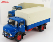 Schuco Mercedes benz L911 Truck Telonato 1966 1:18 Modrá Bílá