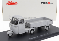Schuco Piaggio Ape Pentaro Motrice + Pentaro' Rimorchio 1964 1:43 Grey