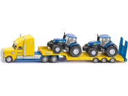 SIKU Super - Tahač s vlekem a 2 traktory New Holland 1:87