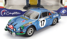 Solido Renault Alpine A110 1600s (night Version) N 17 Rally Montecarlo 1972 B.darniche - A.mahe 1:18 Blue Met