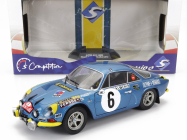 Solido Renault Alpine A110 1600s (night Version) N 6 Rally Montecarlo 1972 J.candruet - P.pagani 1:18 Blue Met