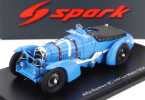 Spark-model Alfa romeo 8c 2.4l S8 Spider Team R.sommer N 7 24h Le Mans 1934 R.sommer - E.felix 1:43 Světle Modrá