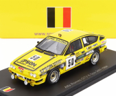 Spark-model Alfa romeo Alfetta Gtv6 Team Luigi Racing N 50 24h Spa 1984 Francois Xavier Boucher - Maillien - Spiffero 1:43 Žlutá