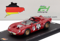 Spark-model Alfa romeo T33 N 22 1000km Nurburgring 1967 Roberto Bussinello - Teodoro Zeccoli - Andrea De Adamich - Nanni Galli 1:43 Red