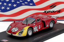Spark-model Alfa romeo T33.2 Team Autodelta Spa N 22 24h Daytona 1968 Mario Casoni - Teodoro Zeccoli - Giampiero Biscaldi 1:43 Červená Žlutá