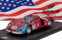 Spark-model Alfa romeo T33.2 Team Autodelta Spa N 23 24h Daytona 1968 Mario Andretti - Lucien Bianchi 1:43 Červená Modrá