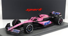 Spark-model Alpine F1  A523 Team Bwt Alpine N 31 Season 2023 Esteban Ocon 1:18 Růžová Modrá