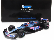 Spark-model Alpine F1  A523 Team Bwt Alpine N 31 Season 2023 Esteban Ocon 1:64 Modrá Růžová