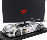 Spark-model Audi R8 3.6l Turbo V8 Team Audi Sport Joest N 7 3rd 24h Le Mans 2000 Michele Alboreto - Rinaldo Capello - Christian Abt 1:18 Stříbrná Černá